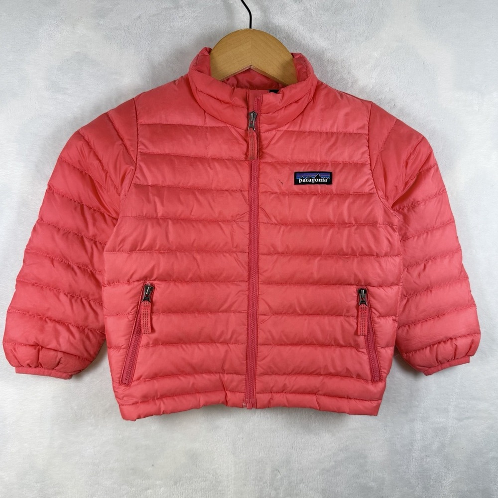 Baby Patagonia Down Sweater Jacket Size 3T - Stained